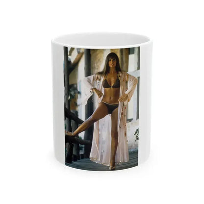 Caroline Munro #61 (Vintage Female Icon) White Coffee Mug 11oz - Go Mug Yourself