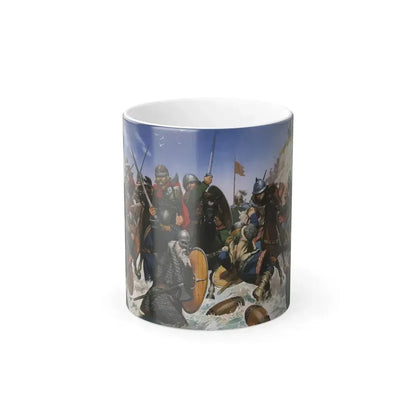 Carolingiens vs Vikings by Angus McBride - Color Changing Mug 11oz Default Title - Go Mug Yourself