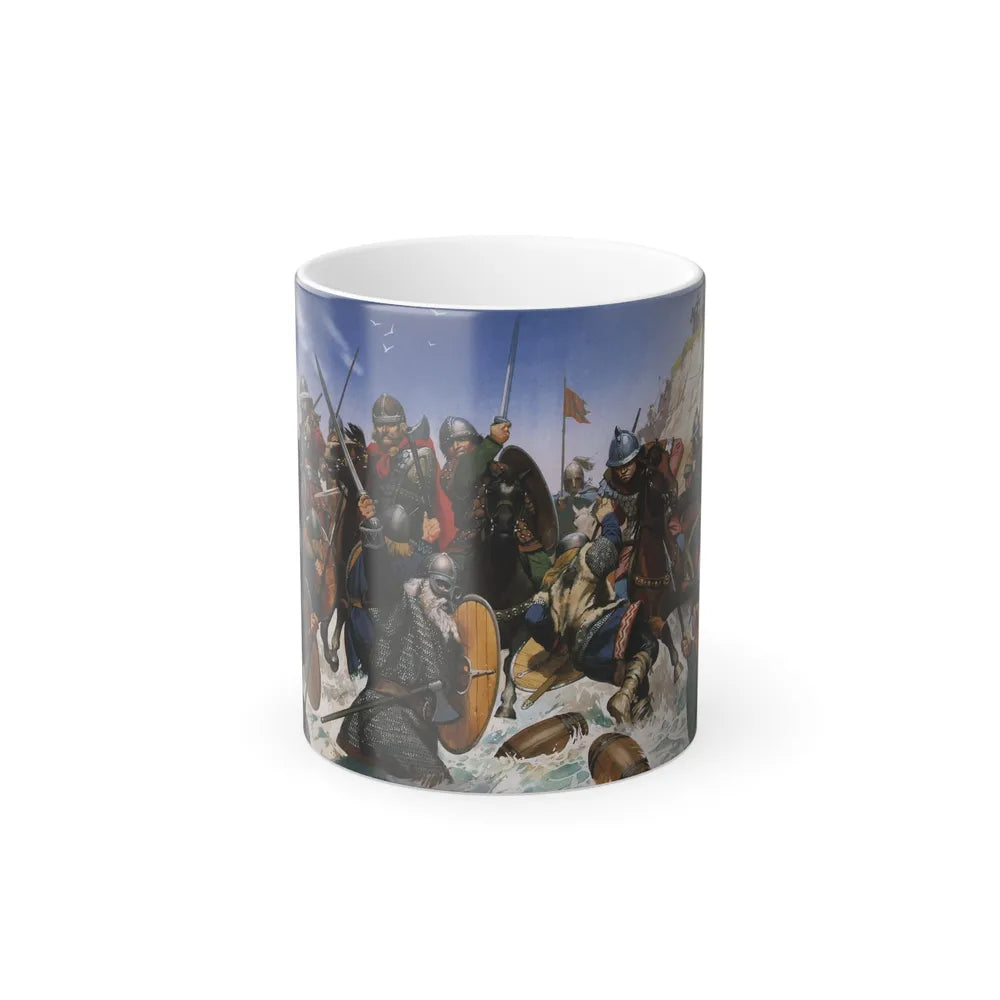 Carolingiens vs Vikings by Angus McBride - Color Changing Mug 11oz-Go Mug Yourself