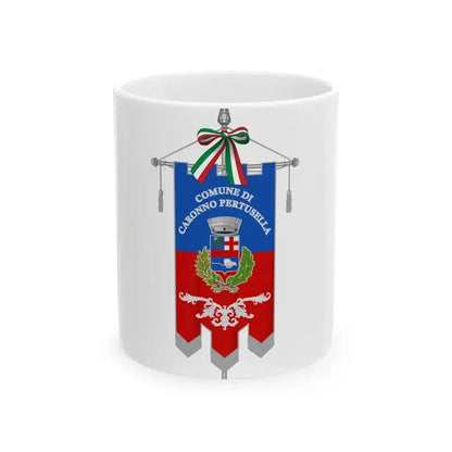 Caronno Pertusella-Gonfalone (Italy) White Coffee Mug 11oz - Go Mug Yourself