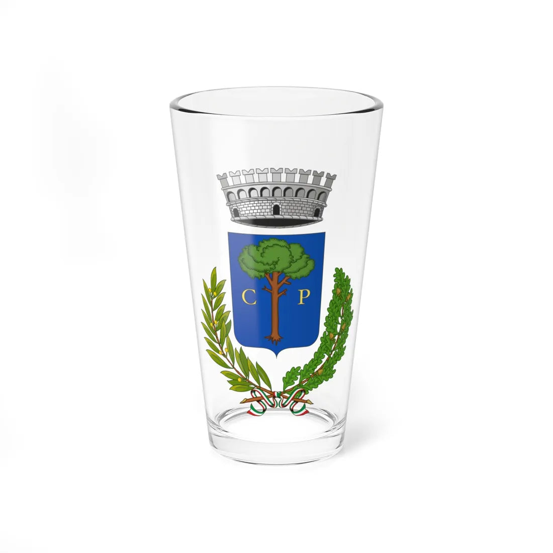 Carpignano Salentino-Stemma (Italy) (Coat of Arms) Pint Glass 16oz - Go Mug Yourself