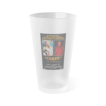 CARRIE 1976 Movie Poster - Frosted Pint Glass 16oz-16oz-Frosted-Go Mug Yourself