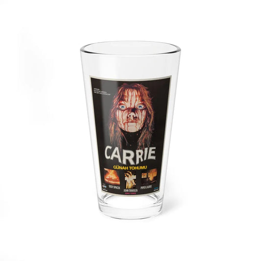 CARRIE (TURKISH) 1976 Movie Poster - Pint Glass 16oz-16oz-Go Mug Yourself