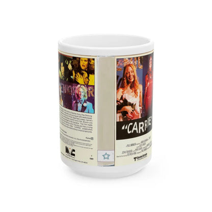 CARRIE (VHS COVER) - White Coffee Mug-15oz-Go Mug Yourself