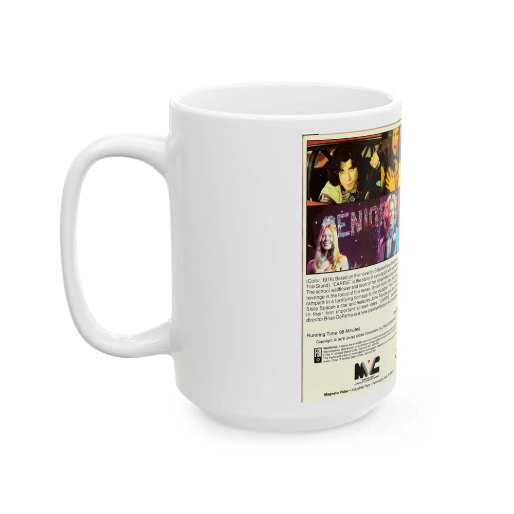 CARRIE (VHS COVER) - White Coffee Mug-Go Mug Yourself