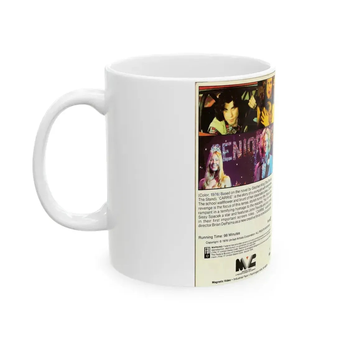 CARRIE (VHS COVER) - White Coffee Mug - Go Mug Yourself