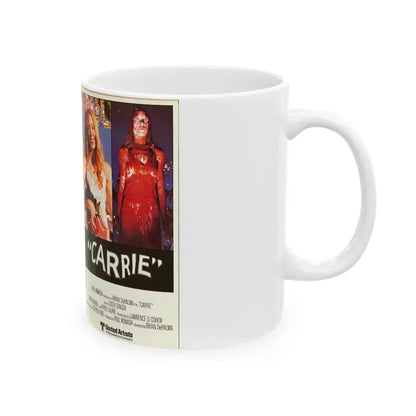 CARRIE (VHS COVER) - White Coffee Mug - Go Mug Yourself