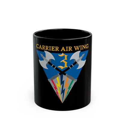 Carrier Air Wing 3 (U.S. Navy) Black Coffee Mug-11oz-Go Mug Yourself