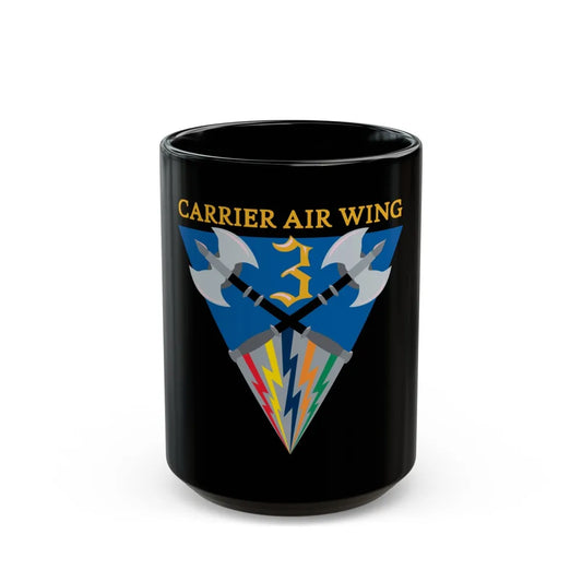 Carrier Air Wing 3 (U.S. Navy) Black Coffee Mug-15oz-Go Mug Yourself