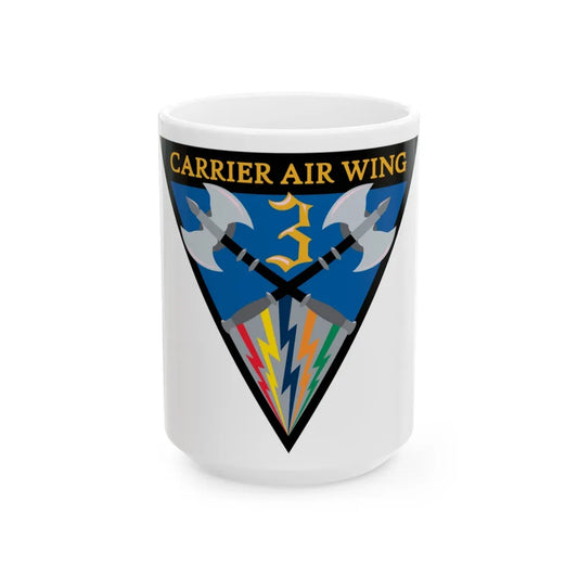 Carrier Air Wing 3 (U.S. Navy) White Coffee Mug-15oz-Go Mug Yourself