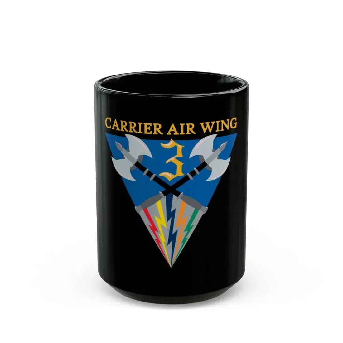 Carrier Air Wing 3 (U.S. Navy) Black Coffee Mug 15oz - Go Mug Yourself