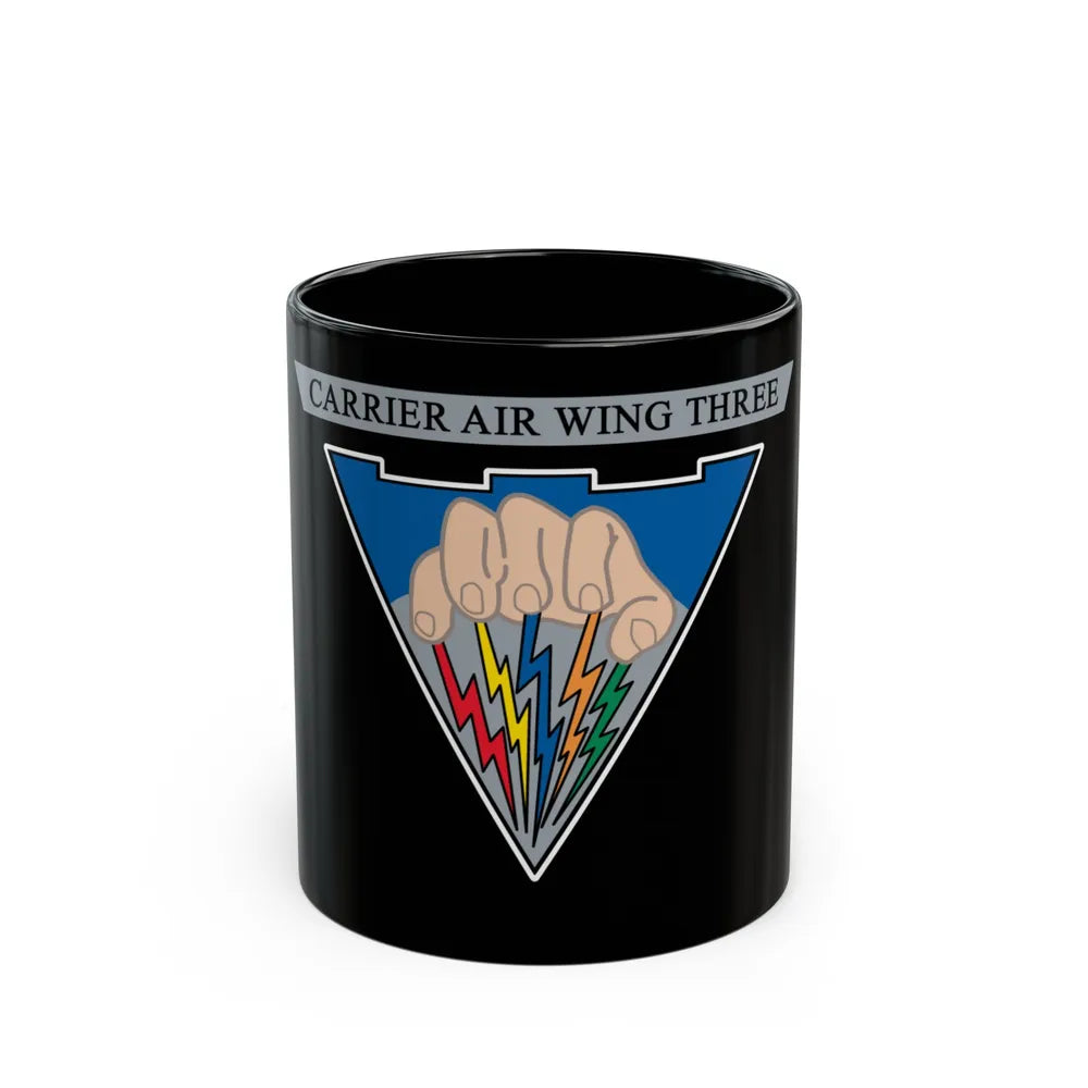 Carrier Air Wing 3 v2 (U.S. Navy) Black Coffee Mug-11oz-Go Mug Yourself