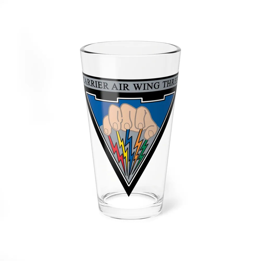 Carrier Air Wing 3 v2 (U.S. Navy) Pint Glass 16oz-16oz-Go Mug Yourself