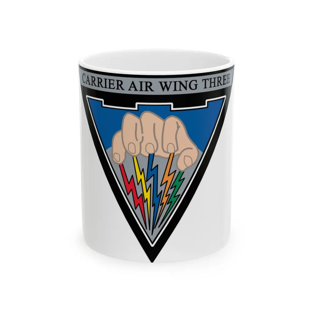 Carrier Air Wing 3 v2 (U.S. Navy) White Coffee Mug-11oz-Go Mug Yourself