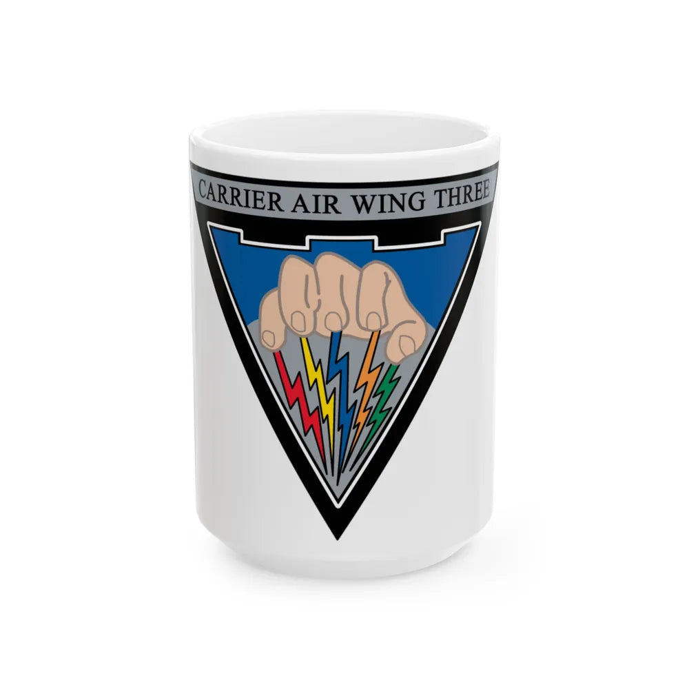 Carrier Air Wing 3 v2 (U.S. Navy) White Coffee Mug-15oz-Go Mug Yourself