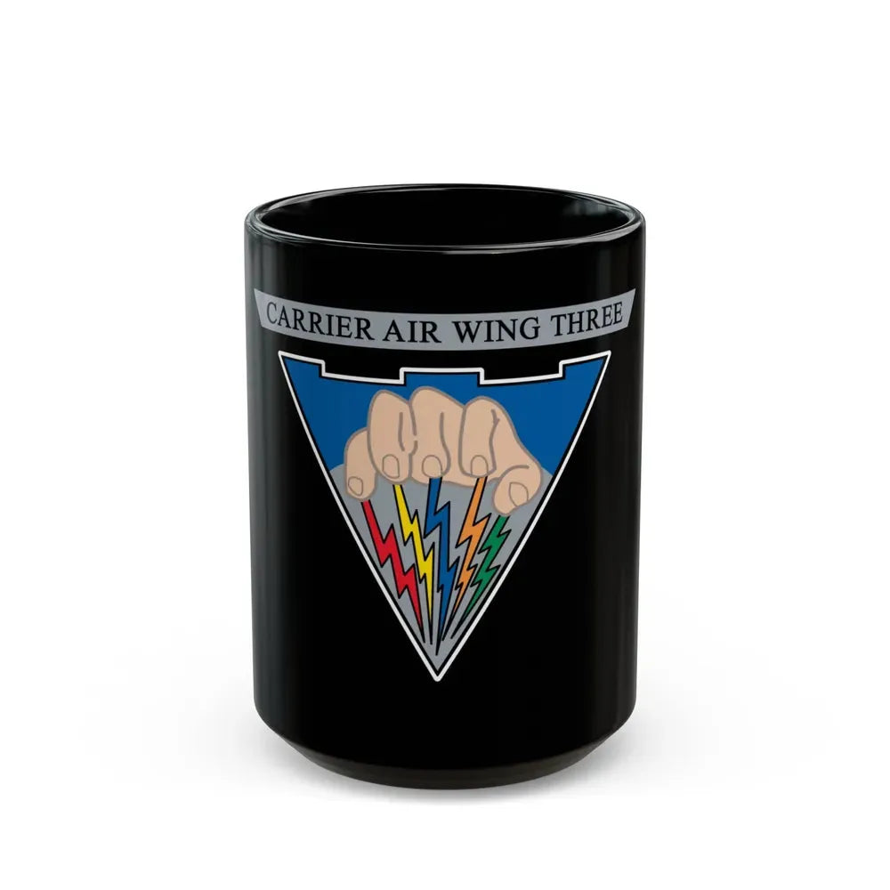 Carrier Air Wing 3 v2 (U.S. Navy) Black Coffee Mug 15oz - Go Mug Yourself