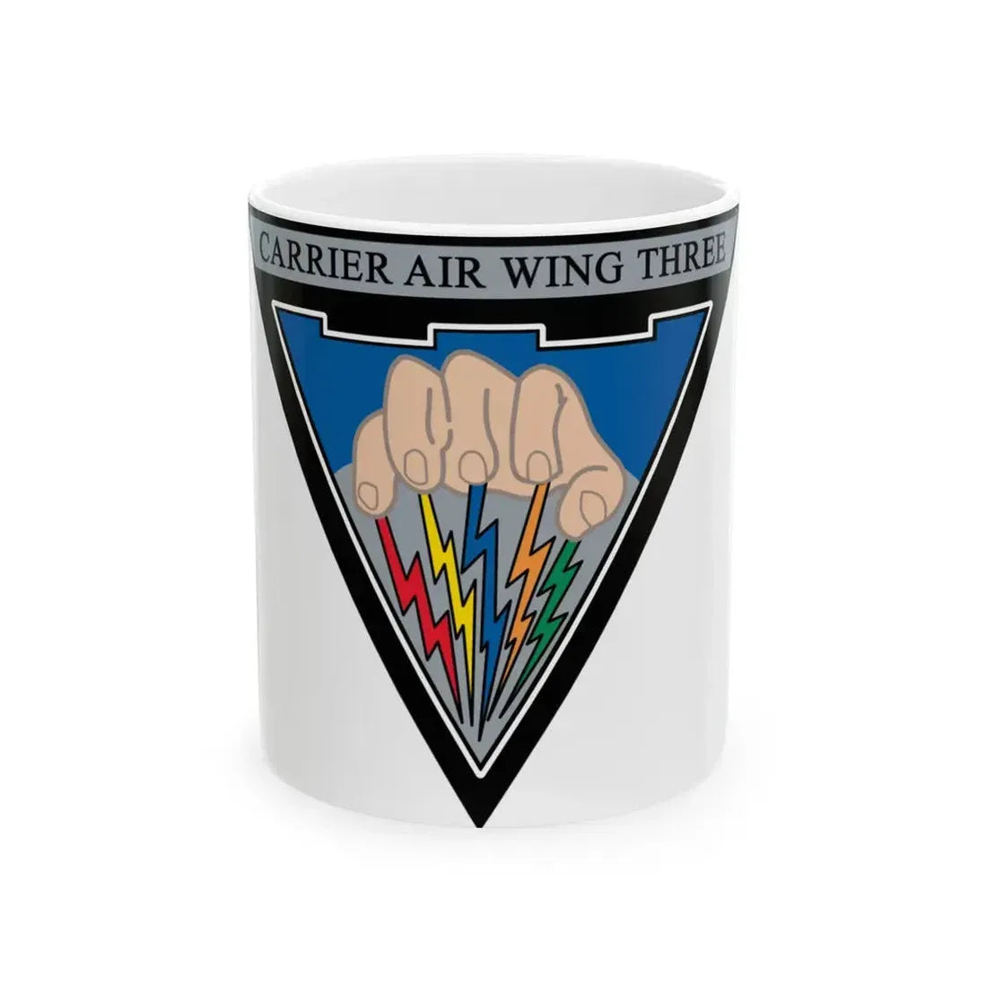 Carrier Air Wing 3 v2 (U.S. Navy) White Coffee Mug 11oz - Go Mug Yourself