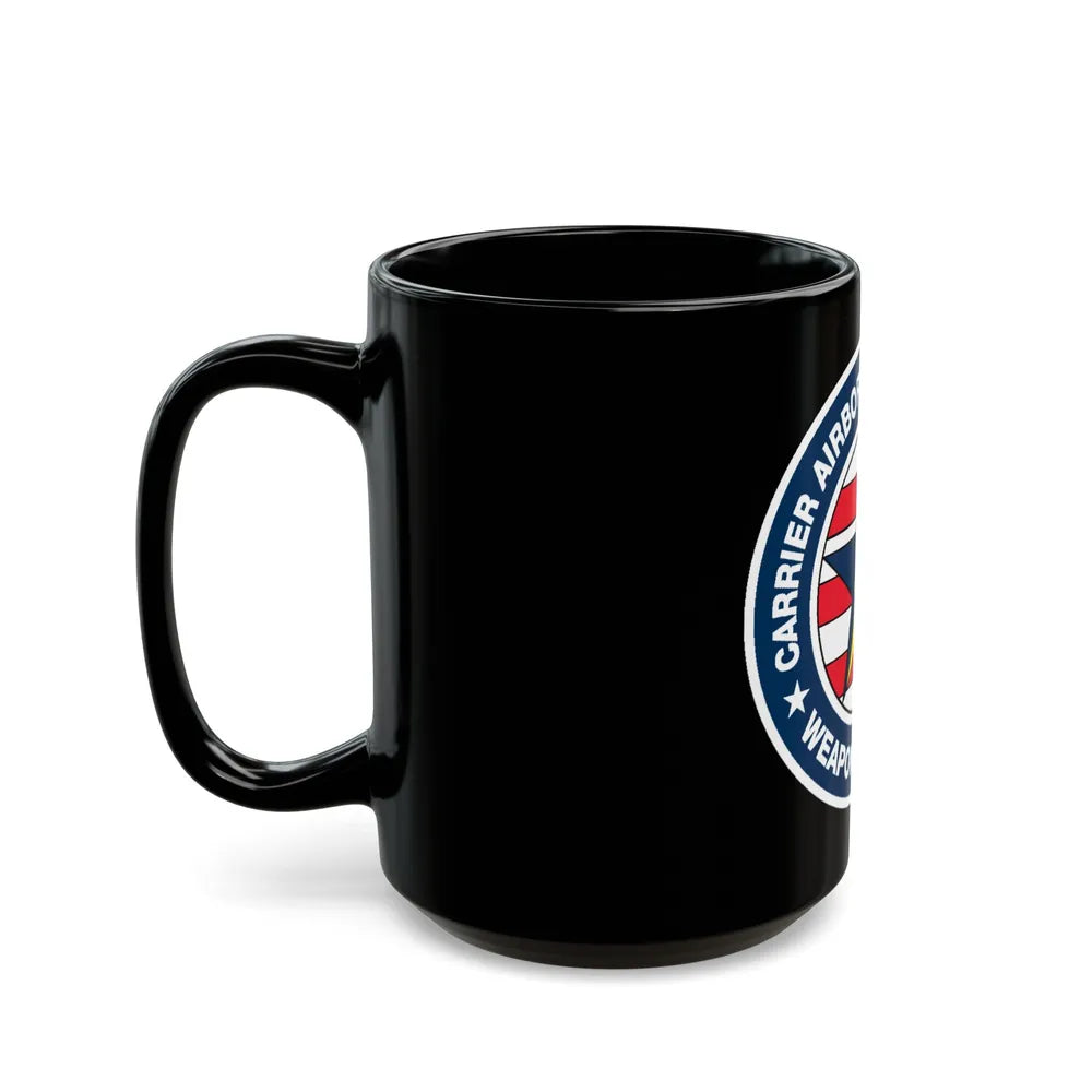 Carrier Airborne Early Warning Weapons School Bolt (U.S. Navy) Black Coffee Mug-Go Mug Yourself