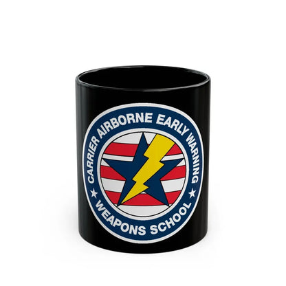 Carrier Airborne Early Warning Weapons School Bolt (U.S. Navy) Black Coffee Mug 11oz - Go Mug Yourself