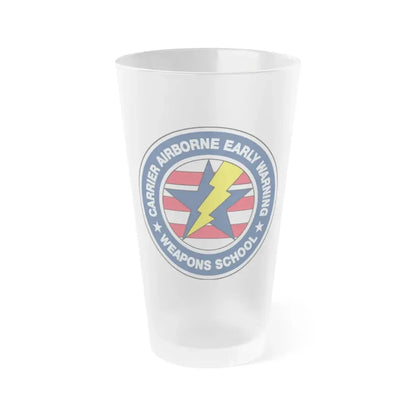 Carrier Airborne Early Warning Weapons School Bolt (U.S. Navy) Frosted Pint Glass 16oz Default Title - Go Mug Yourself