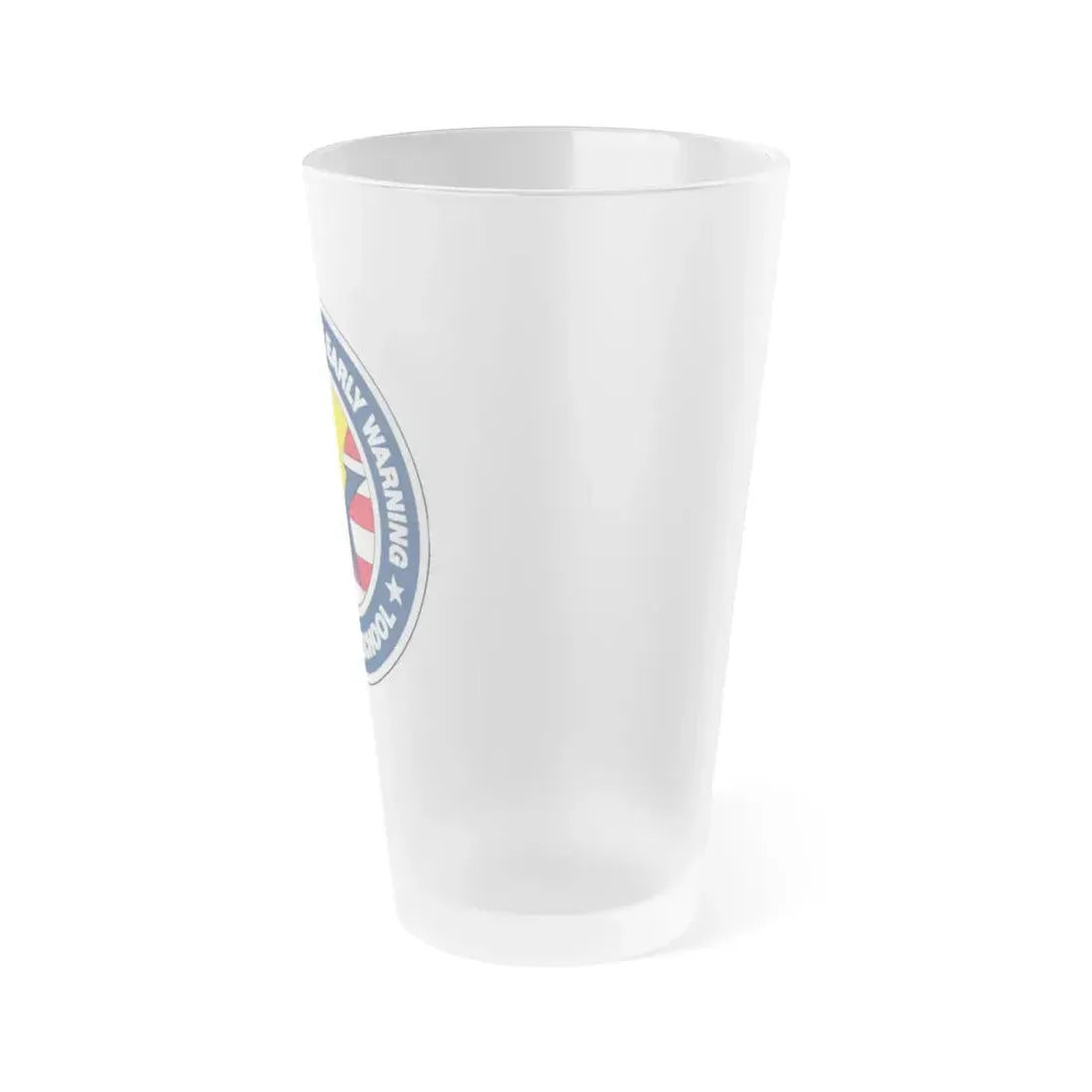 Carrier Airborne Early Warning Weapons School Bolt (U.S. Navy) Frosted Pint Glass 16oz - Go Mug Yourself