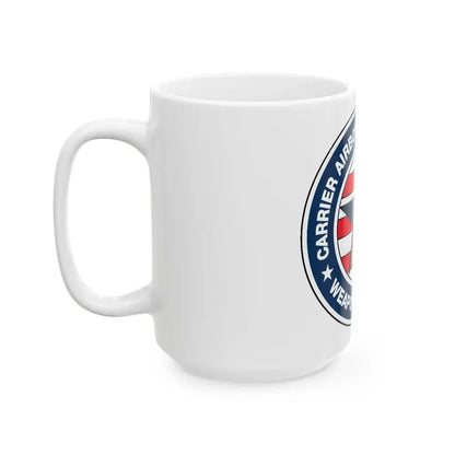 Carrier Airborne Early Warning Weapons School Bolt (U.S. Navy) White Coffee Mug - Go Mug Yourself