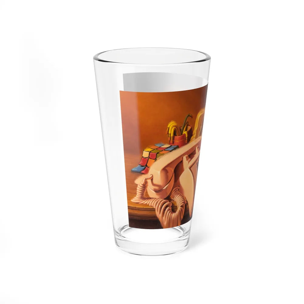 Carrier Help!, Carrier air-conditioning advertisement (Magazine Illustration) Pint Glass 16oz-Go Mug Yourself