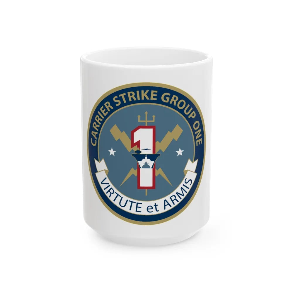 Carrier Strike Group 1 (U.S. Navy) White Coffee Mug-15oz-Go Mug Yourself