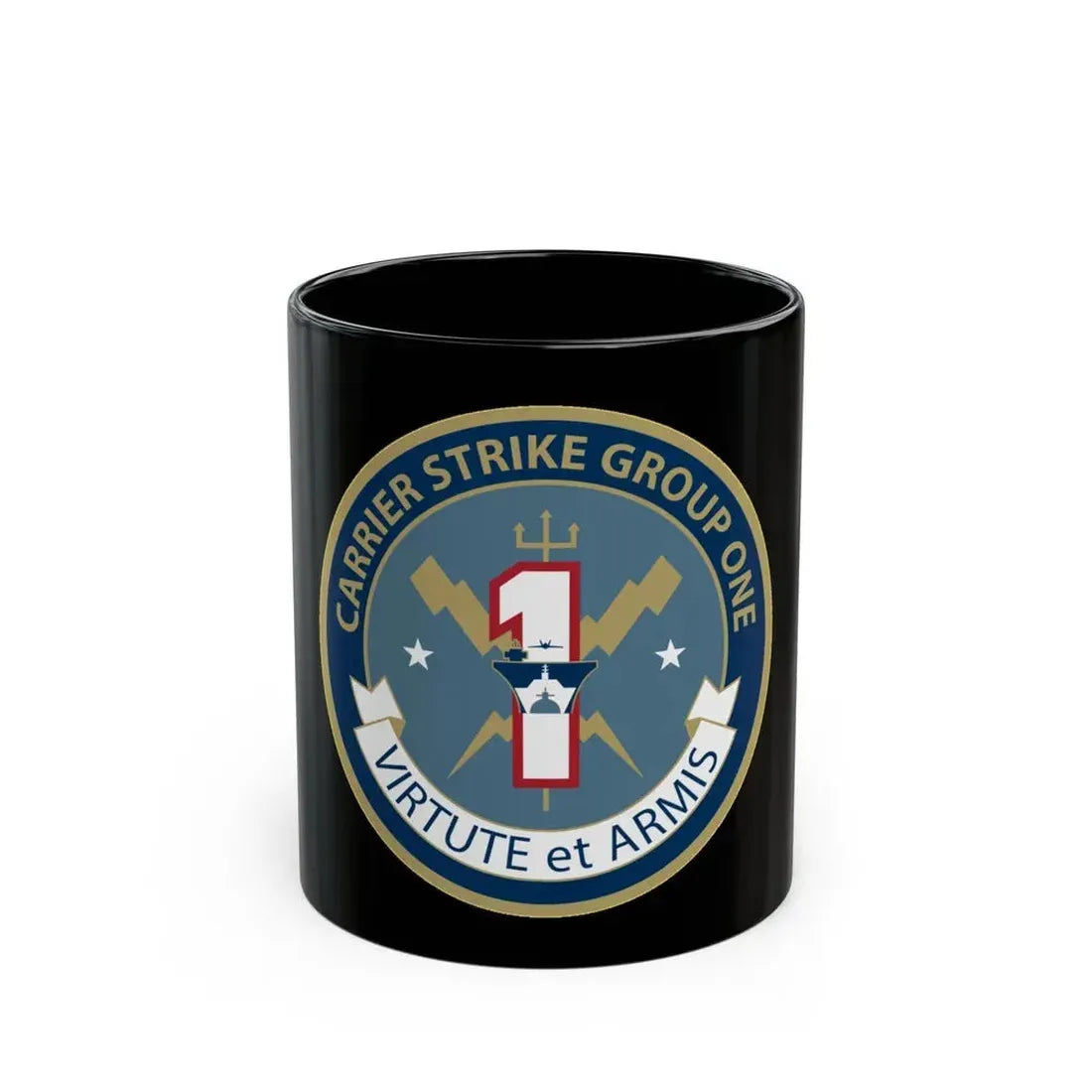 Carrier Strike Group 1 (U.S. Navy) Black Coffee Mug 11oz - Go Mug Yourself