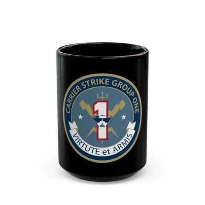 Carrier Strike Group 1 (U.S. Navy) Black Coffee Mug 15oz - Go Mug Yourself
