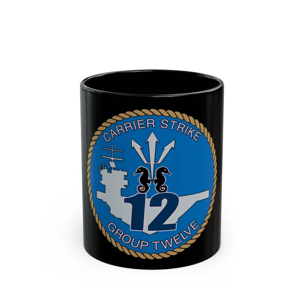 Carrier Strike Group 12 CSG 12 (U.S. Navy) Black Coffee Mug-11oz-Go Mug Yourself