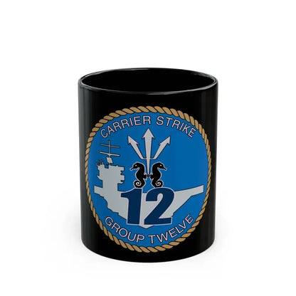 Carrier Strike Group 12 CSG 12 (U.S. Navy) Black Coffee Mug 11oz - Go Mug Yourself