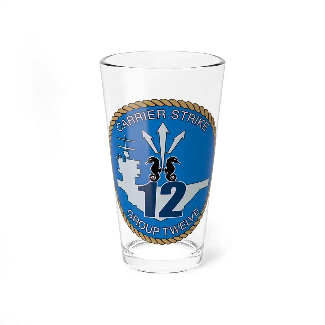 Carrier Strike Group 12 CSG 12 (U.S. Navy) Pint Glass 16oz - Go Mug Yourself
