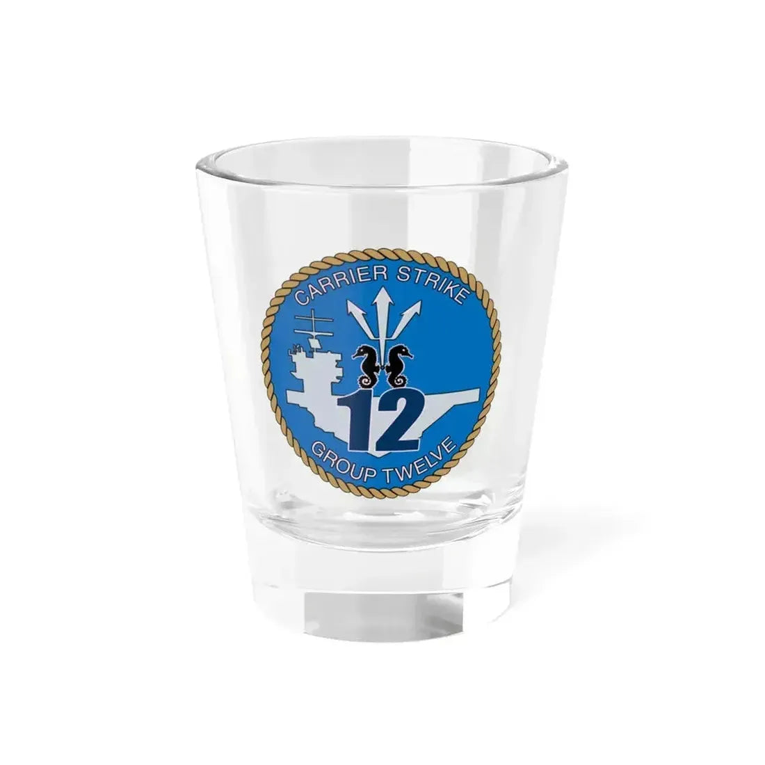 Carrier Strike Group 12 CSG 12 (U.S. Navy) Shot Glass 1.5oz 1.5oz - Go Mug Yourself