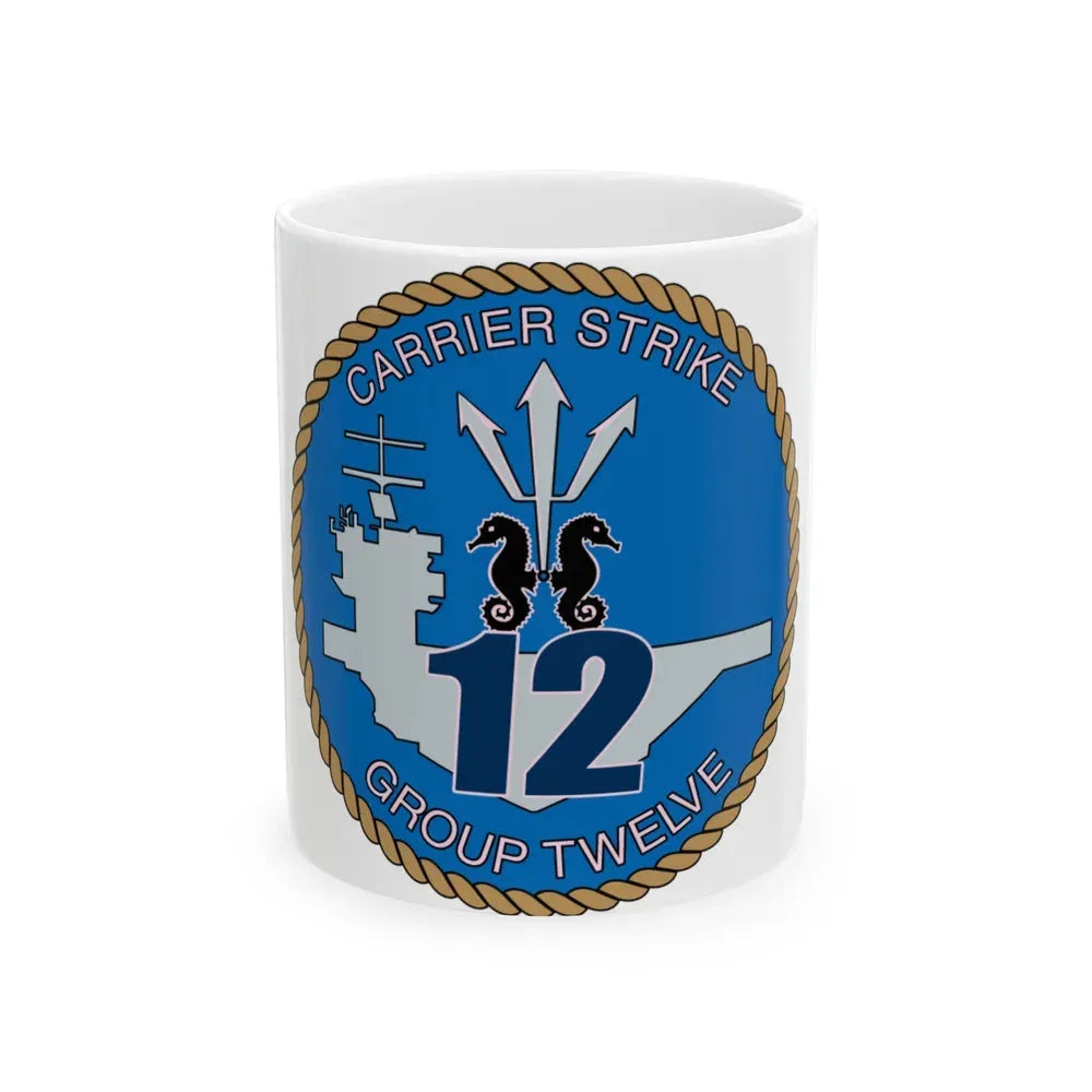 Carrier Strike Group 12 CSG 12 (U.S. Navy) White Coffee Mug 11oz - Go Mug Yourself