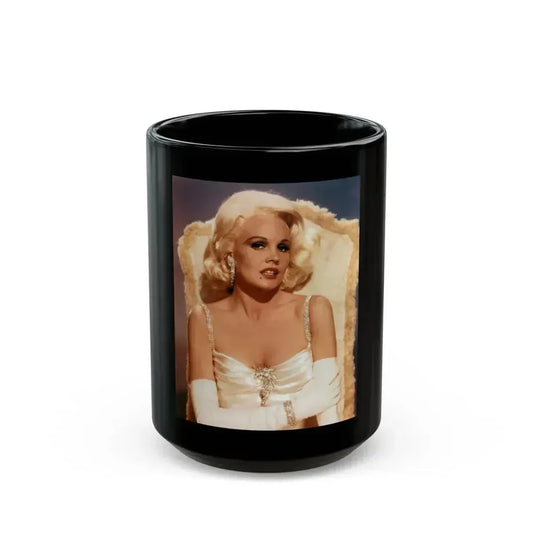 Carroll Baker #14 (Vintage Female Icon) Black Coffee Mug 15oz - Go Mug Yourself