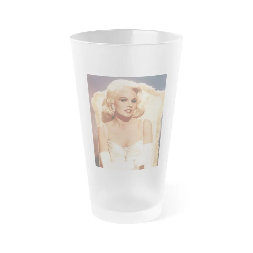 Carroll Baker #14 (Vintage Female Icon) Frosted Pint Glass 16oz-16oz-Frosted-Go Mug Yourself