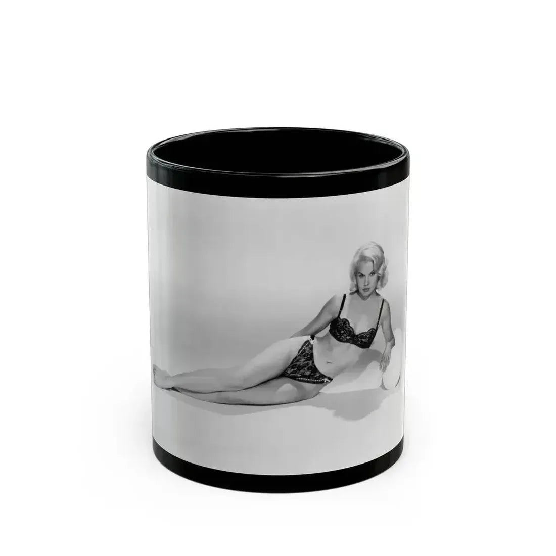 Carroll Baker #23 (Vintage Female Icon) Black Coffee Mug 11oz - Go Mug Yourself