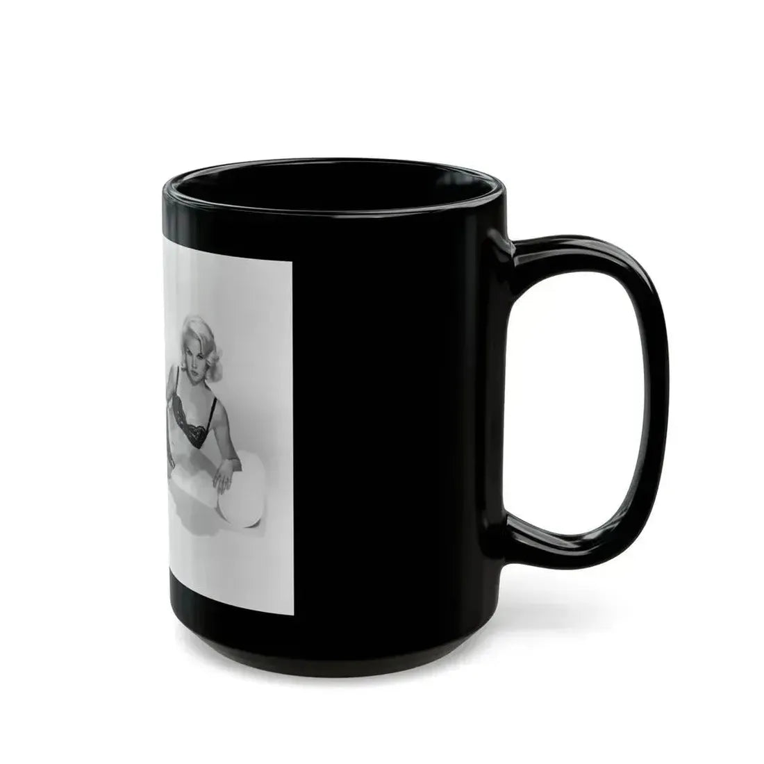 Carroll Baker #23 (Vintage Female Icon) Black Coffee Mug - Go Mug Yourself