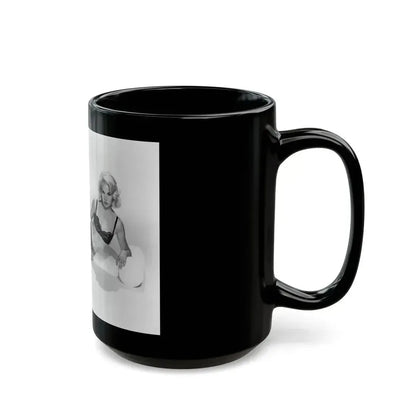 Carroll Baker #23 (Vintage Female Icon) Black Coffee Mug - Go Mug Yourself