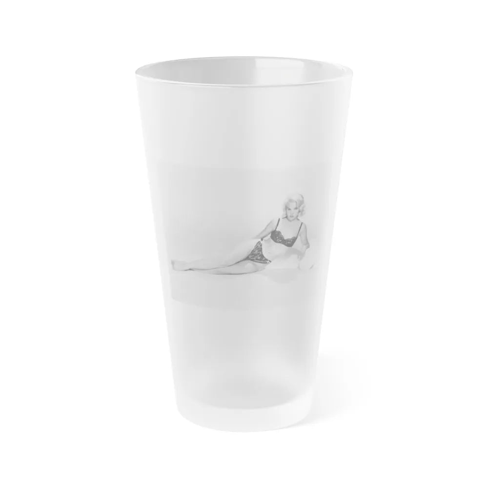 Carroll Baker #23 (Vintage Female Icon) Frosted Pint Glass 16oz-16oz-Frosted-Go Mug Yourself