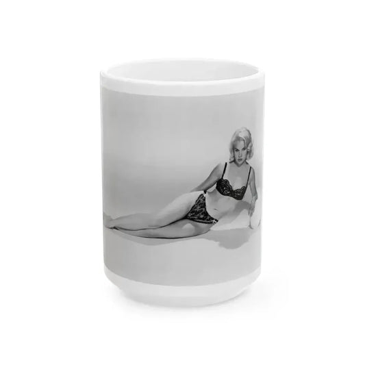Carroll Baker #23 (Vintage Female Icon) White Coffee Mug 15oz - Go Mug Yourself