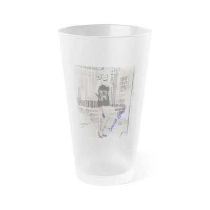 Carroll Baker #53 (Vintage Female Icon) Frosted Pint Glass 16oz-16oz-Frosted-Go Mug Yourself