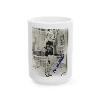 Carroll Baker #53 (Vintage Female Icon) White Coffee Mug 15oz - Go Mug Yourself