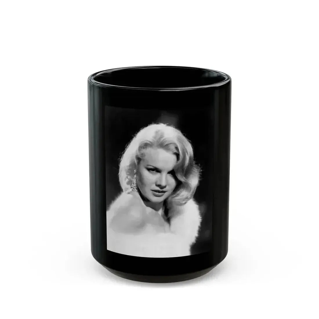 Carroll Baker #60 (Vintage Female Icon) Black Coffee Mug 15oz - Go Mug Yourself