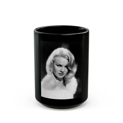 Carroll Baker #60 (Vintage Female Icon) Black Coffee Mug 15oz - Go Mug Yourself