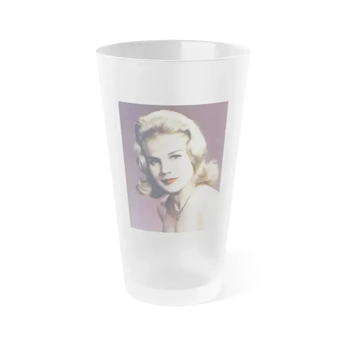 Carroll Baker #61 (Vintage Female Icon) Frosted Pint Glass 16oz 16oz Frosted - Go Mug Yourself