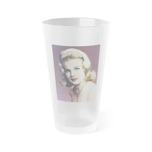 Carroll Baker #61 (Vintage Female Icon) Frosted Pint Glass 16oz 16oz Frosted - Go Mug Yourself