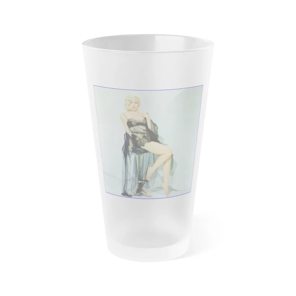 Carroll Baker #64 (Vintage Female Icon) Frosted Pint Glass 16oz-16oz-Frosted-Go Mug Yourself