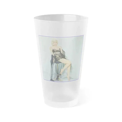 Carroll Baker #64 (Vintage Female Icon) Frosted Pint Glass 16oz 16oz Frosted - Go Mug Yourself